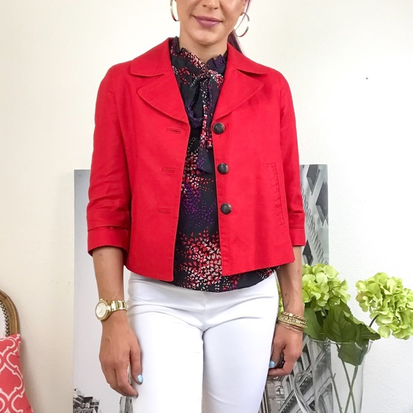 TALBOTS Cropped Swing Jacket - Picture 2 of 8